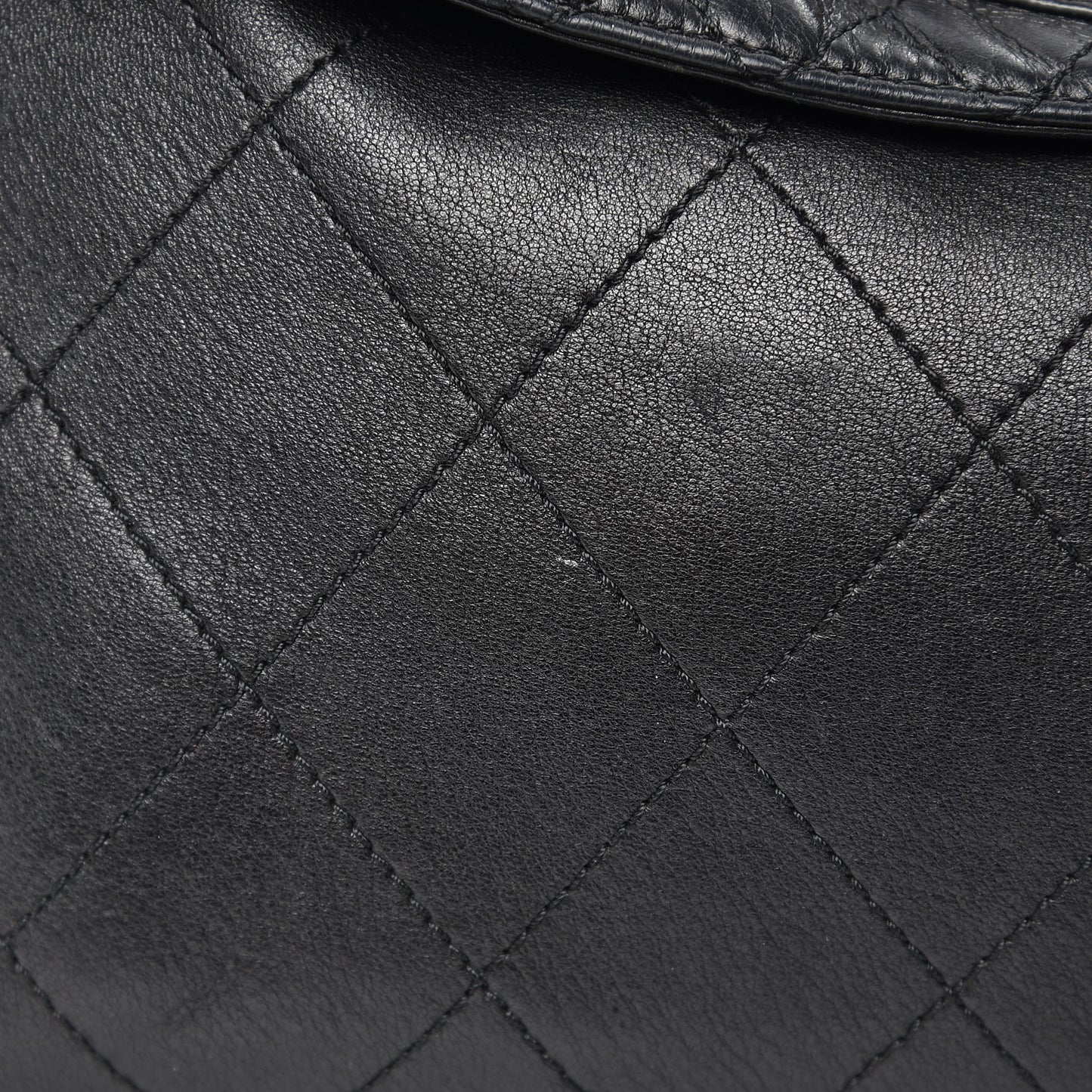 Lambskin Quilted New Lock Flap Black