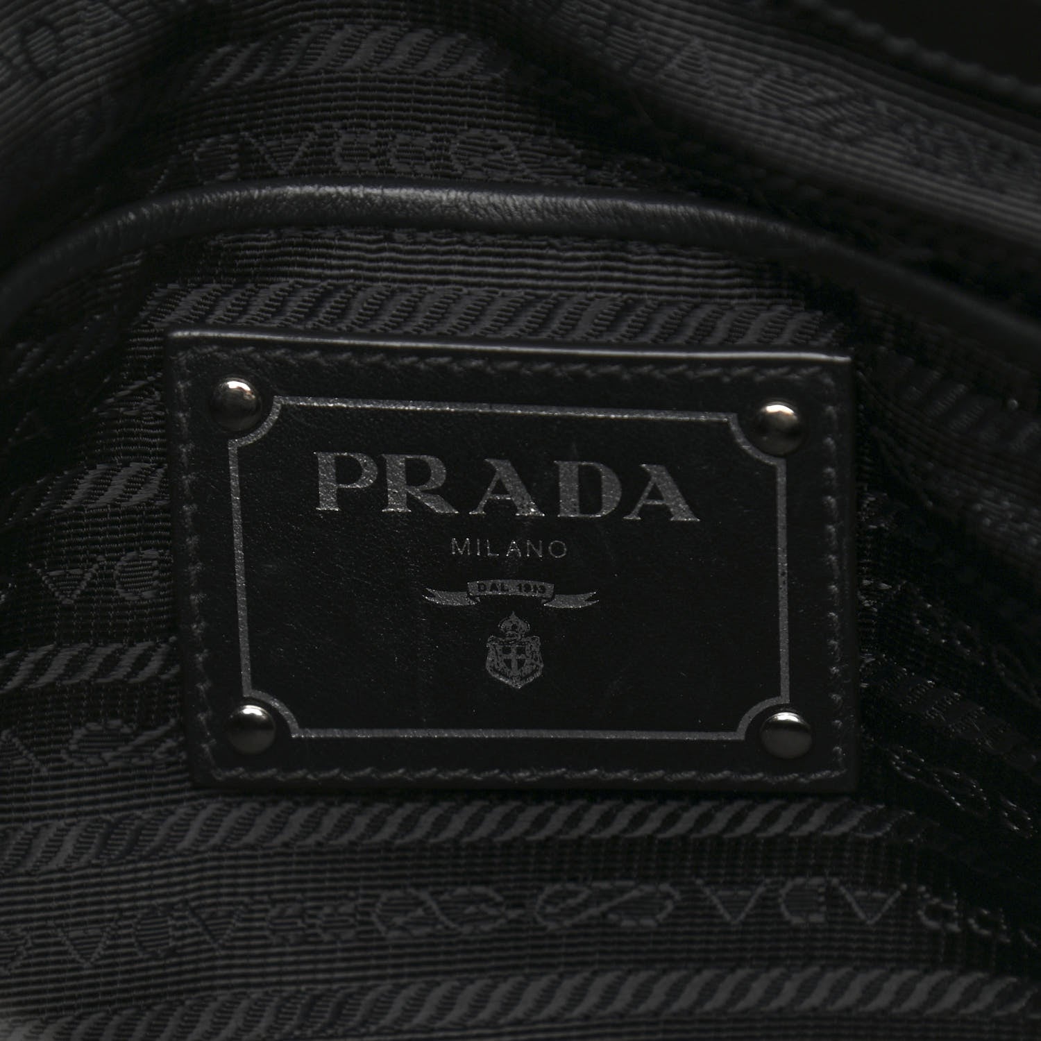 Prada Tessuto Nylon Soft Calf Tote Black 5 of 12