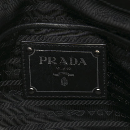 Prada Tessuto Nylon Soft Calf Tote Black 5 of 12
