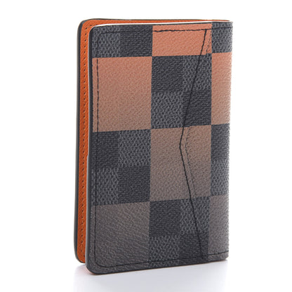 Louis Vuitton Damier Graphite Giant Pocket Organizer Orange 3 of 7