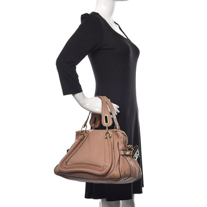 Chloe Calfskin Medium Military Paraty Nude Black 2 of 19
