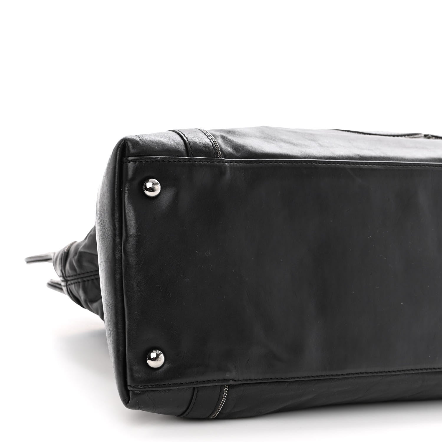 Chanel Lambskin East West Soho Shopper Black 9 of 11