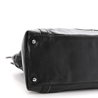 Chanel Lambskin East West Soho Shopper Black 9 of 11