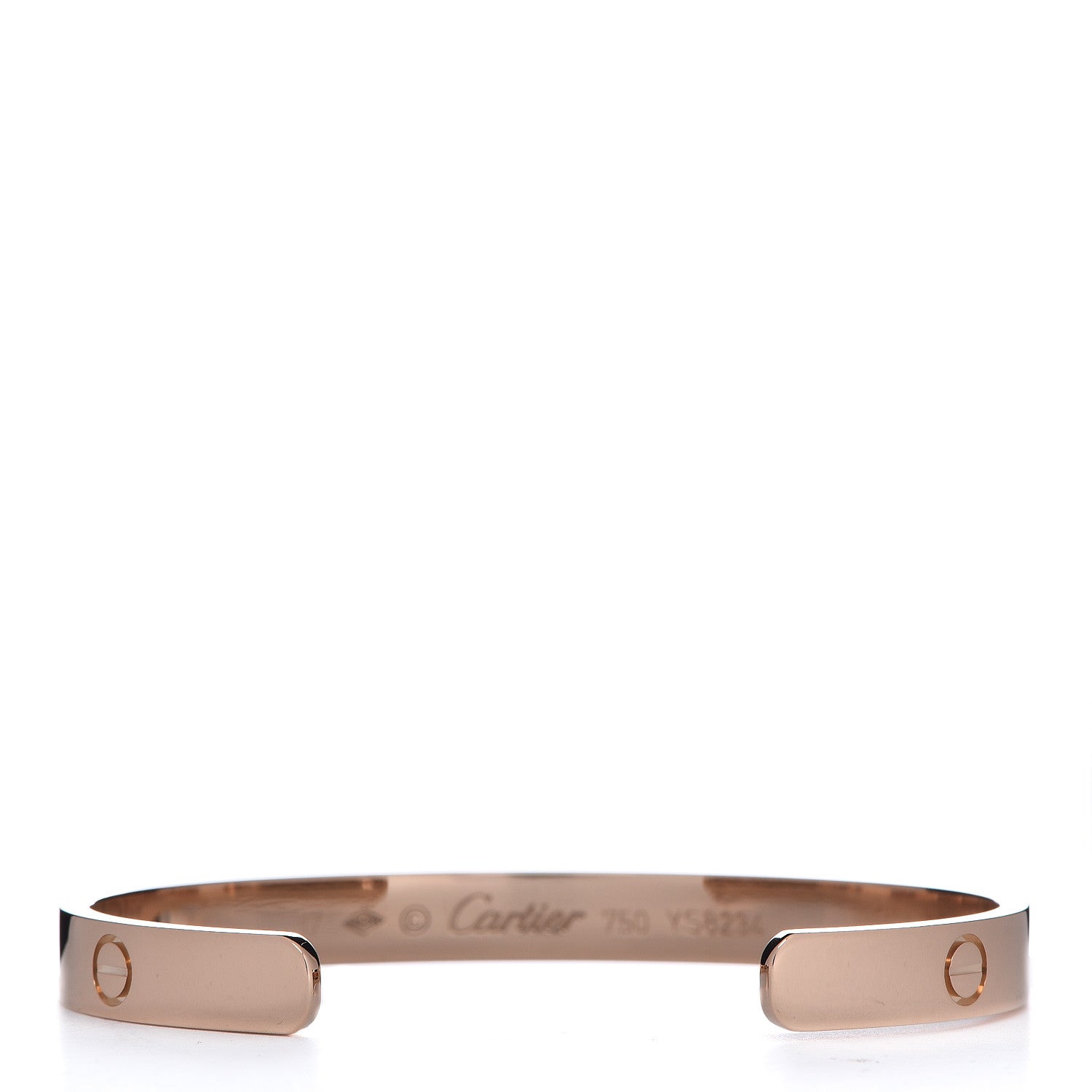 Cartier 18K Pink Gold LOVE Cuff Bracelet 17 3 of 5