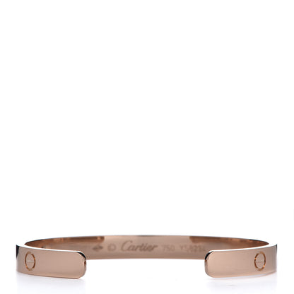 Cartier 18K Pink Gold LOVE Cuff Bracelet 17 3 of 5