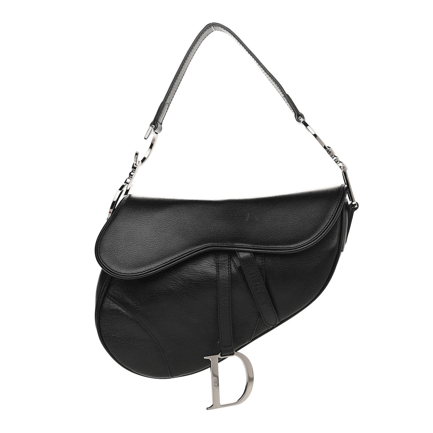 Calfskin Saddle Bag Black