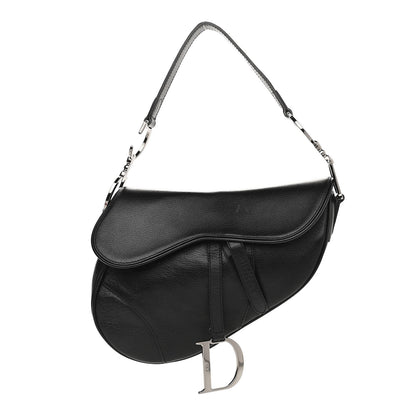 Christian Dior Calfskin Saddle Bag Black 1 of 11