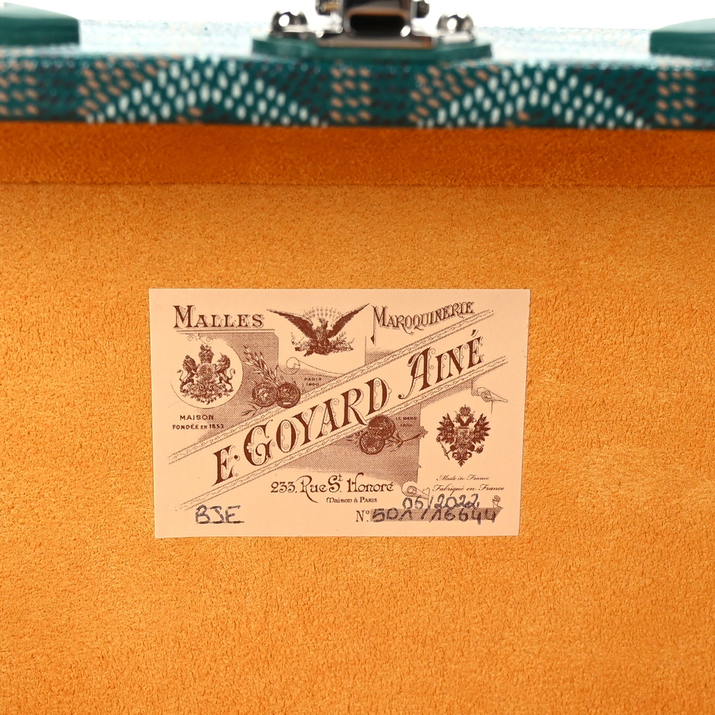 Goyardine Grand Hotel Trunk Bag Green