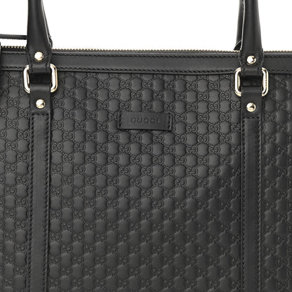 Gucci Soft Microguccissima Small Zippered Satchel Black 8 of 10