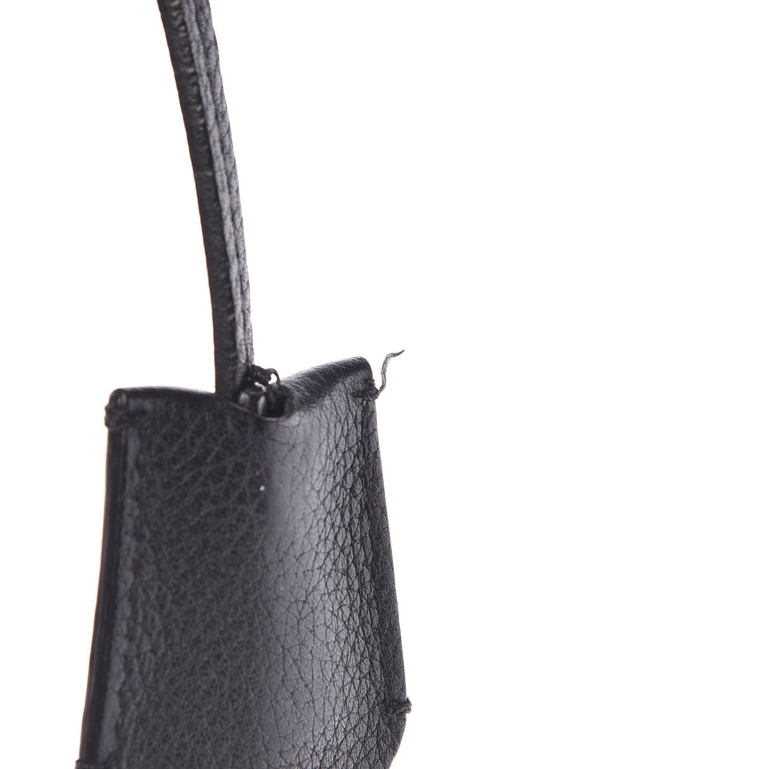Alexander McQueen Pebbled Calfskin Large Skull Padlock Zip Around Tote Black 12 of 13