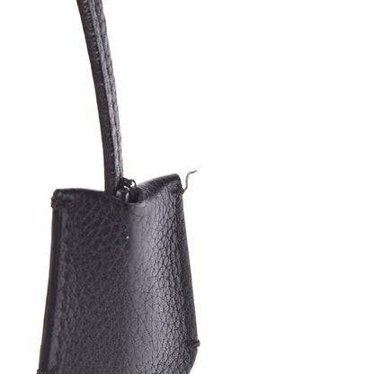 Alexander McQueen Pebbled Calfskin Large Skull Padlock Zip Around Tote Black 12 of 13