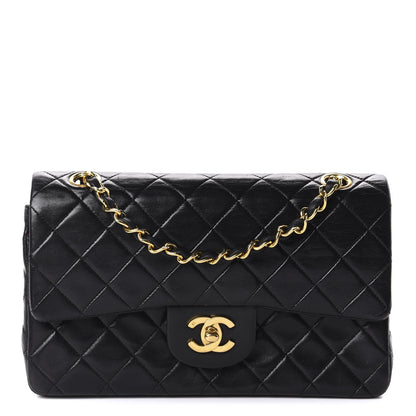 Chanel Lambskin Quilted Small Double Flap Black 1 of 11