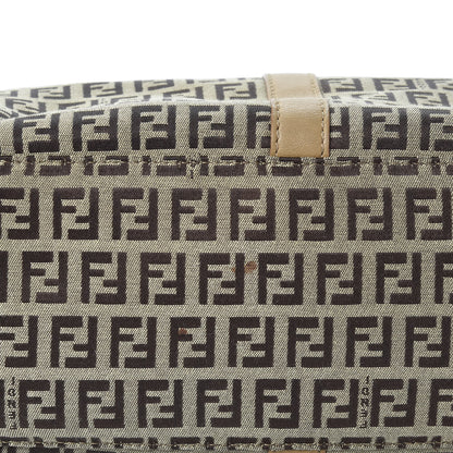 Fendi Zucchino Vitello Tote Mogano Panna 11 of 11