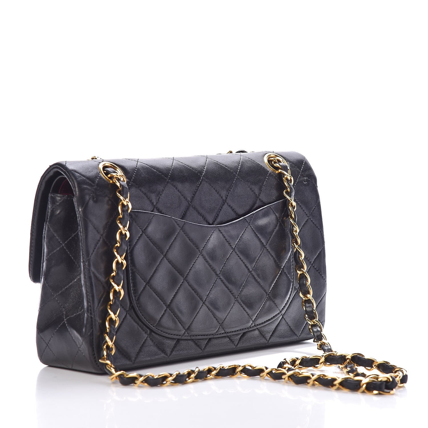 Chanel Lambskin Quilted Small Double Flap Black 3 of 11