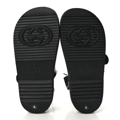 Gucci Rubber Mini Double G Womens Isla Dad Sandals 35 Black 7 of 8