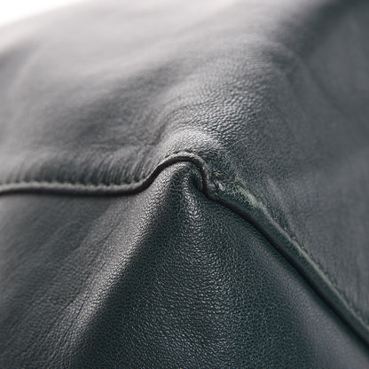 Celine Lambskin Horizontal Cabas Bottle Green 9 of 15