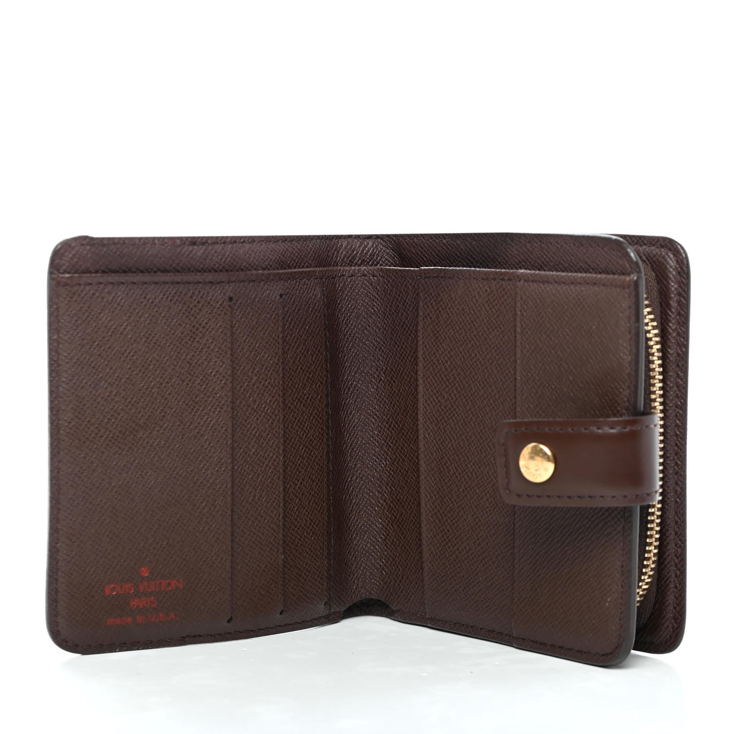 Louis Vuitton Damier Ebene Zippe Zipped Compact Wallet 4 of 5