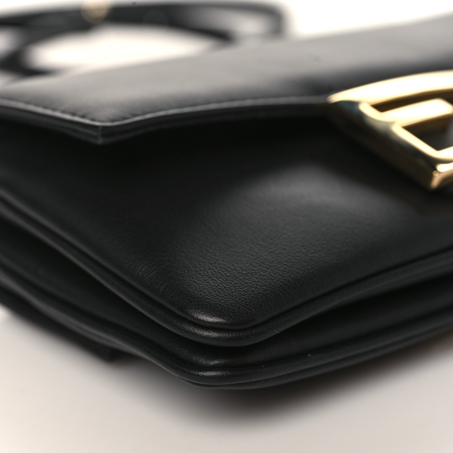 Fendi Vitello Grace Matte Duo Baguette Black 9 of 10