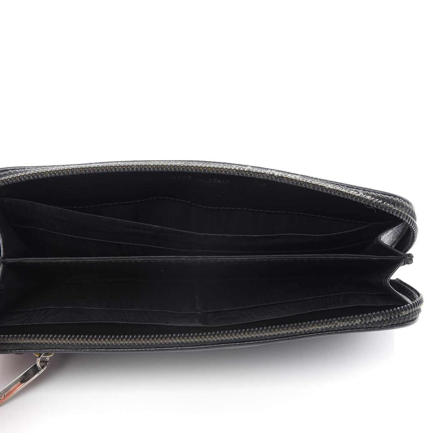 Caviar Large Timeless CC Zip Around Wallet Black