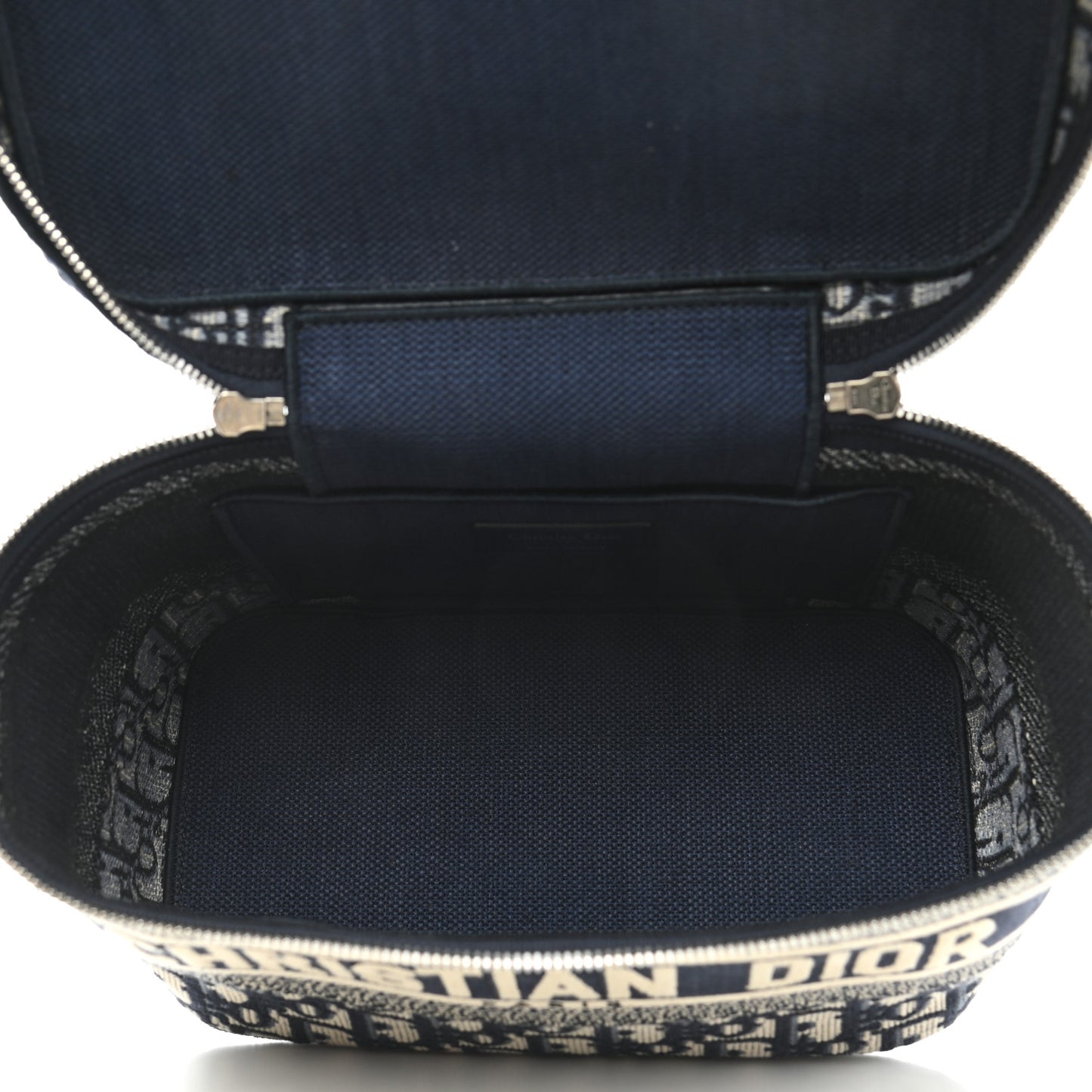 Oblique Diortravel Vanity Case Blue