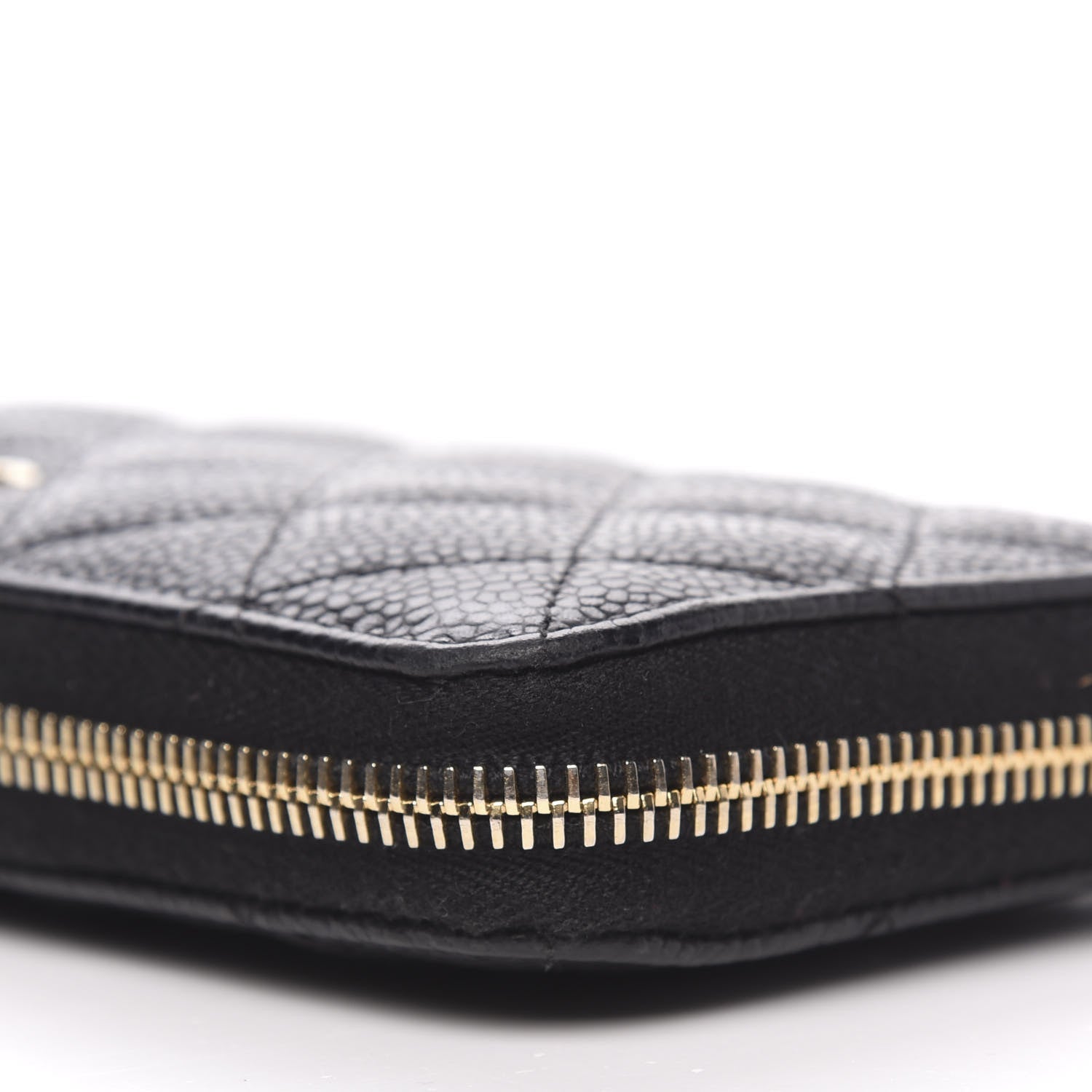 Chanel Caviar Quilted Large Gusset Zip Around Wallet Black 9 of 13