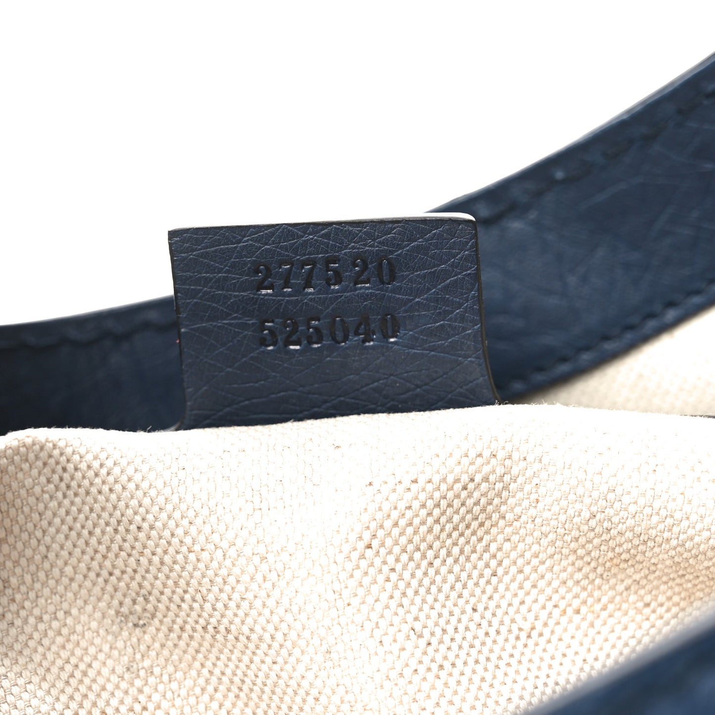 Ostrich Medium Jackie Hobo Navy