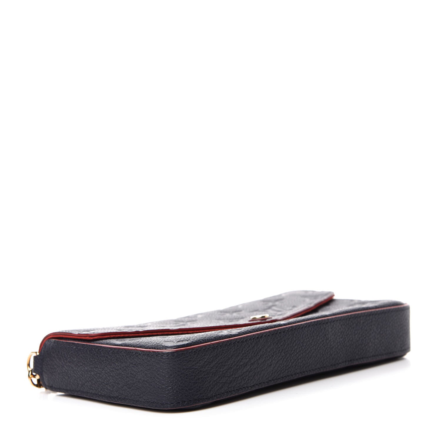 Louis Vuitton Empreinte Pochette Felicie Chain Wallet Marine Rouge 4 of 12