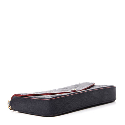 Louis Vuitton Empreinte Pochette Felicie Chain Wallet Marine Rouge 4 of 12