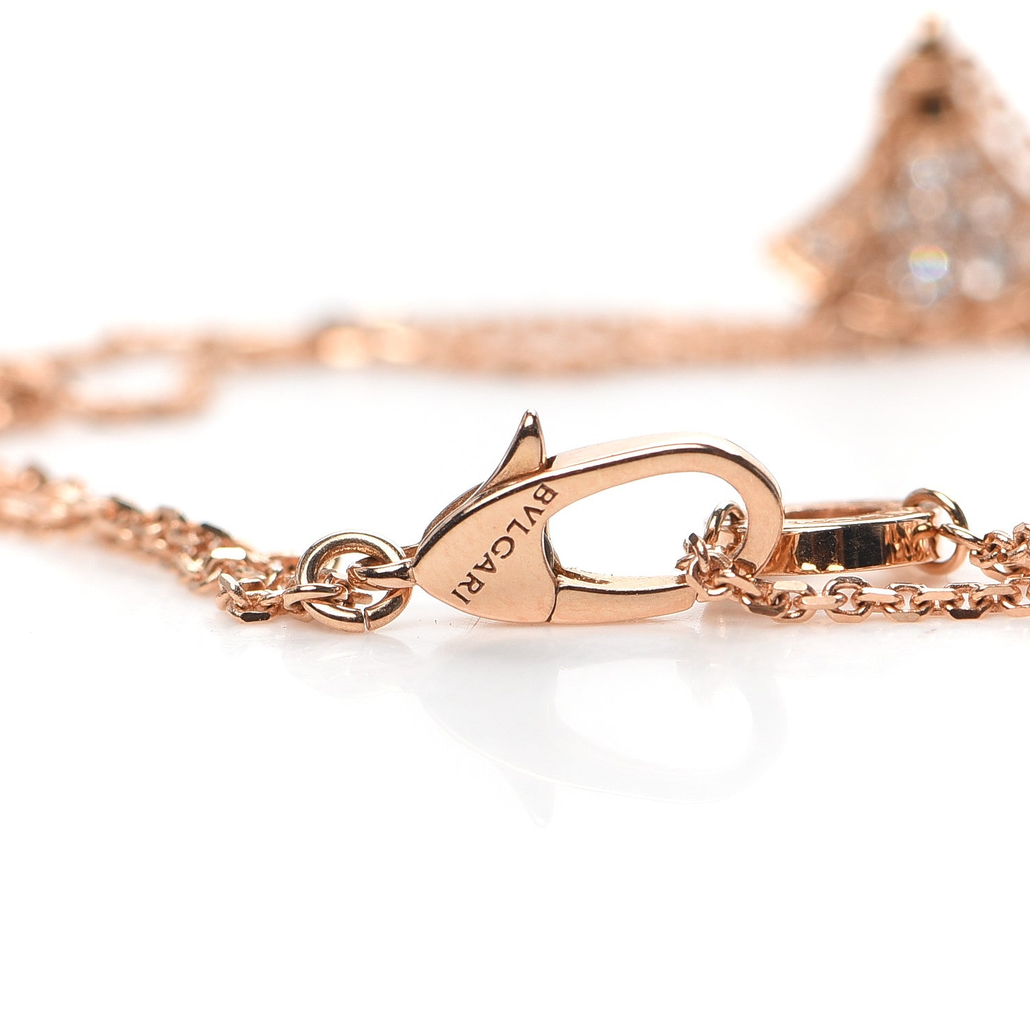 Bulgari 18K Rose Gold Diamond Divas' Dream Bracelet 8 of 12