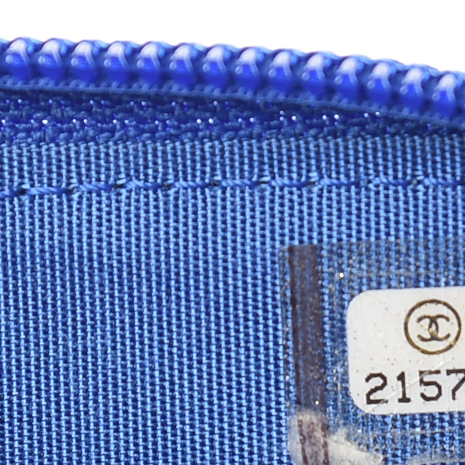 Chanel Lambskin Quilted Boy Zip Around Coin Purse Wallet Blue 7 of 8