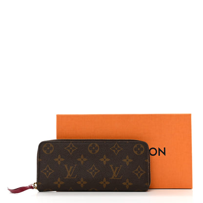 Louis Vuitton Monogram Clemence Wallet Fuchsia 8 of 8