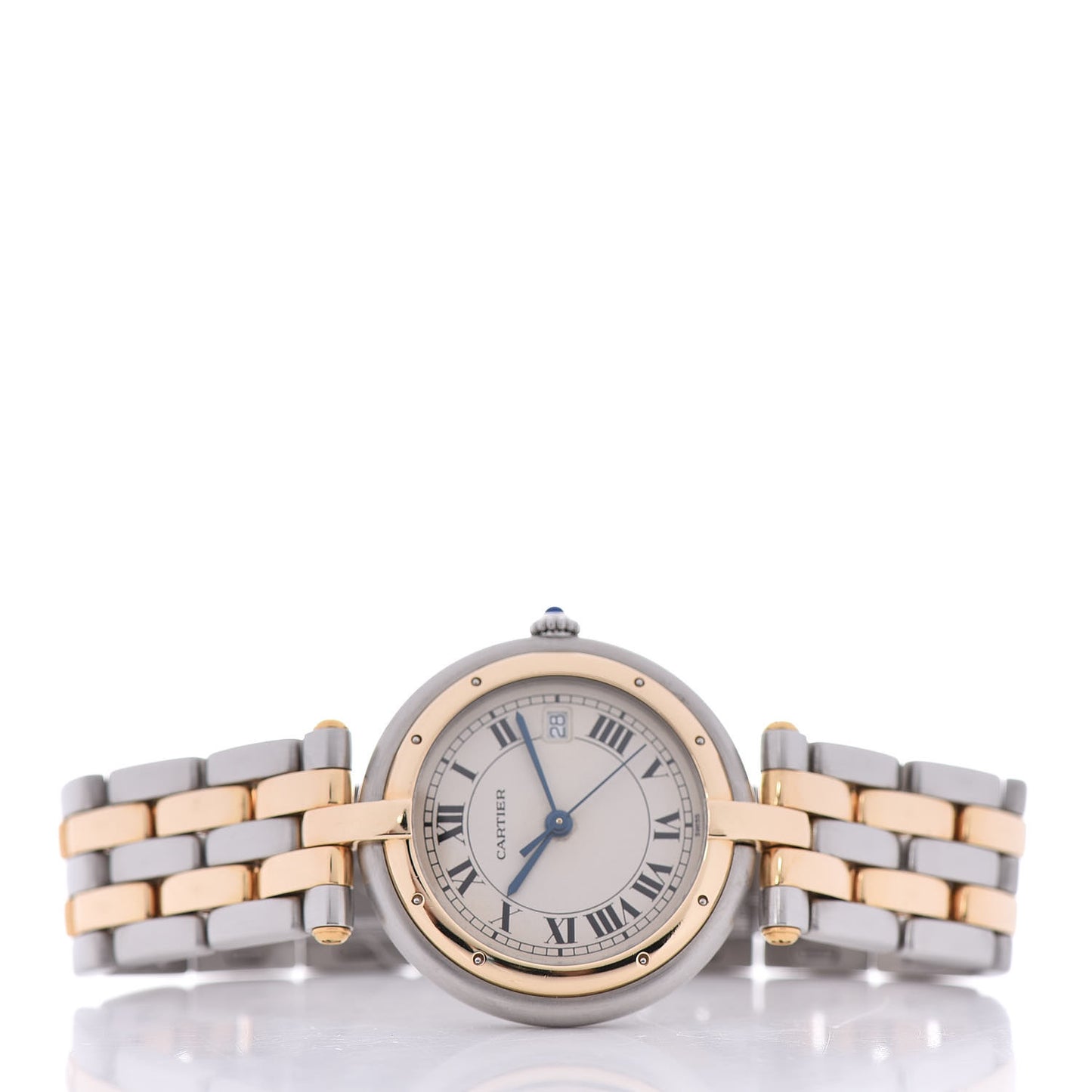 Stainless Steel 18K Yellow Gold 29mm Panthere Vendome Quartz Watch