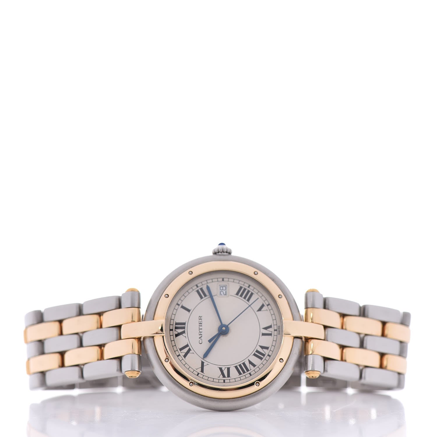 Cartier Stainless Steel 18K Yellow Gold 29mm Panthere Vendome Quartz Watch 3 of 5