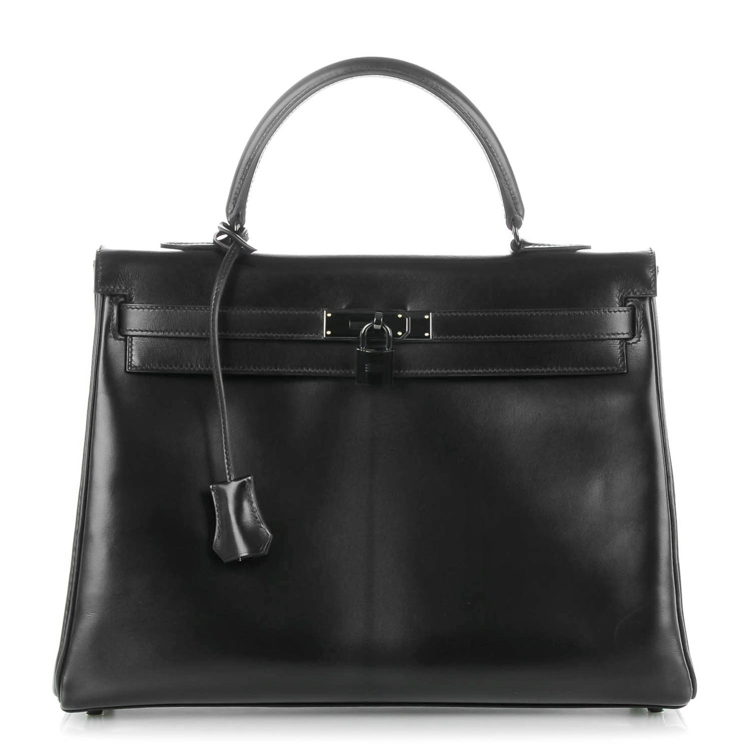 Hermes Box Kelly Retourne 35 So Black 1 of 22