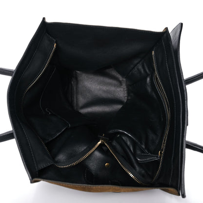 Celine Suede Smooth Calfskin Mini Luggage Olive 5 of 12