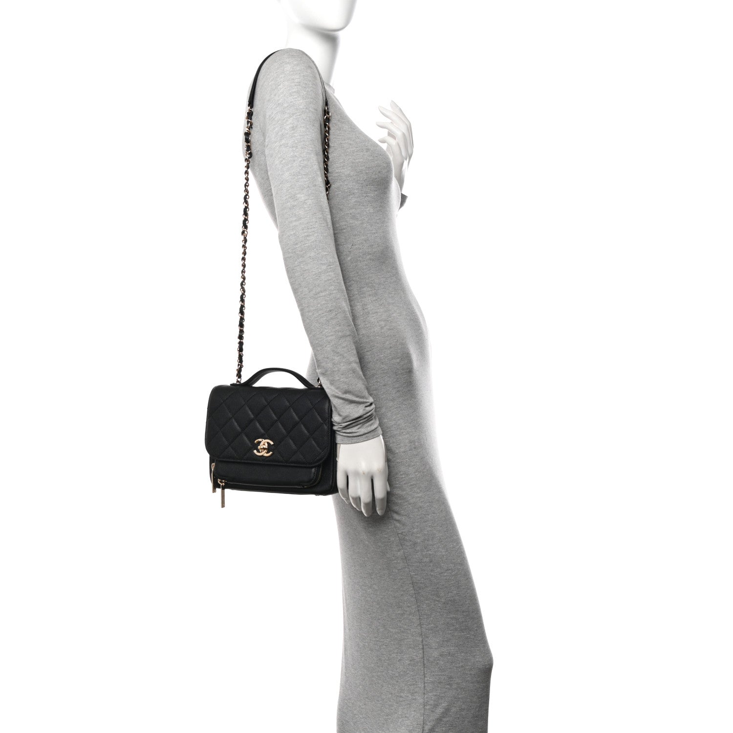 Chanel Caviar Quilted Medium Business Affinity Flap Black 2 of 10