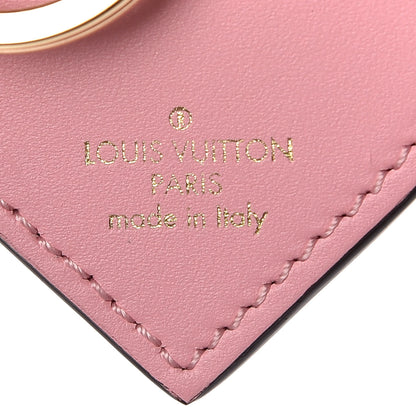 Louis Vuitton Vernis Degrade Love Lock Heart Key Holder Bag Charm Pink White 4 of 5