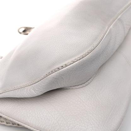Christian Dior Calfskin Braided Gaucho Double Saddle Bag White 8 of 21