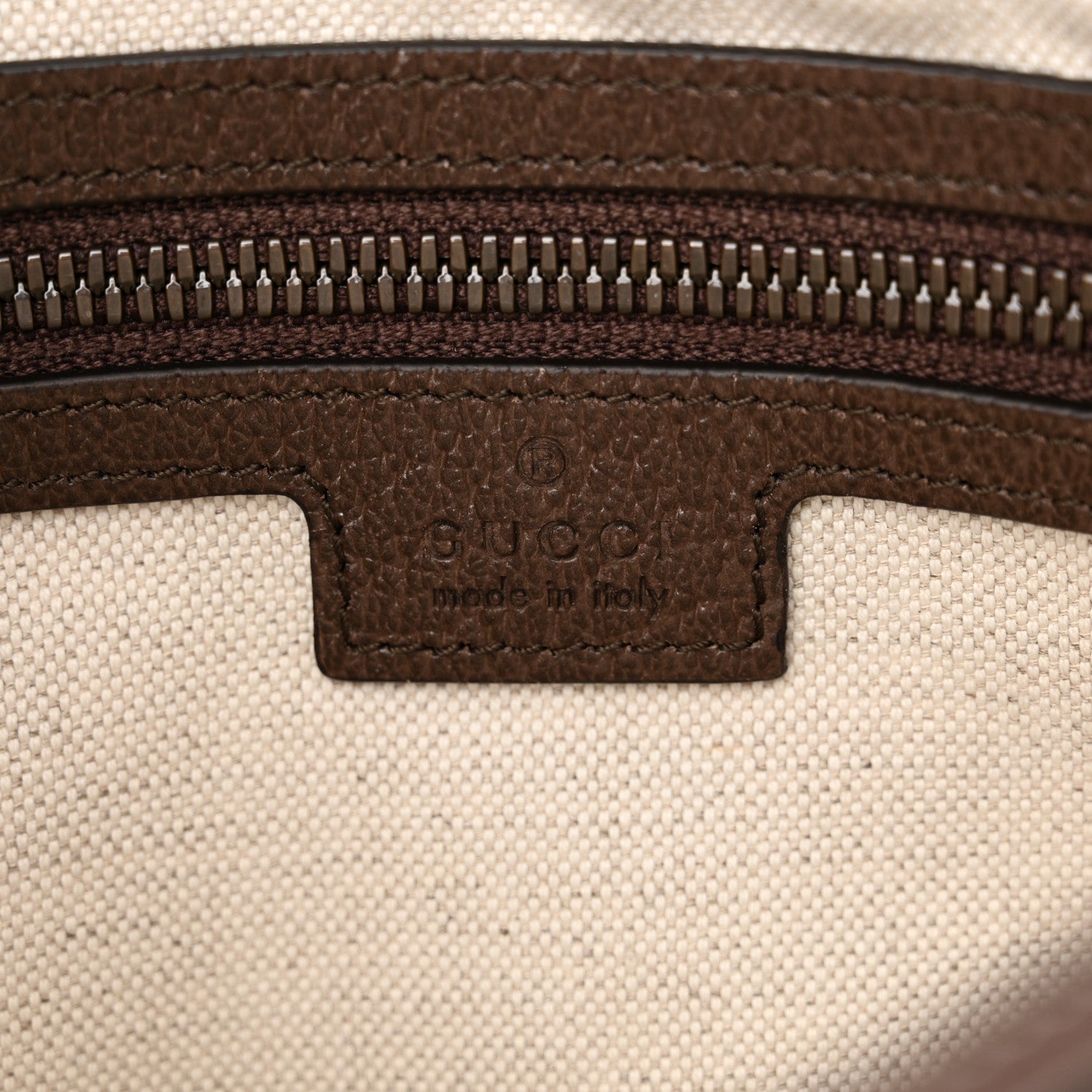 Gucci Soft GG Supreme Monogram Medium Ophidia Belt Bag Dark Brown 6 of 12