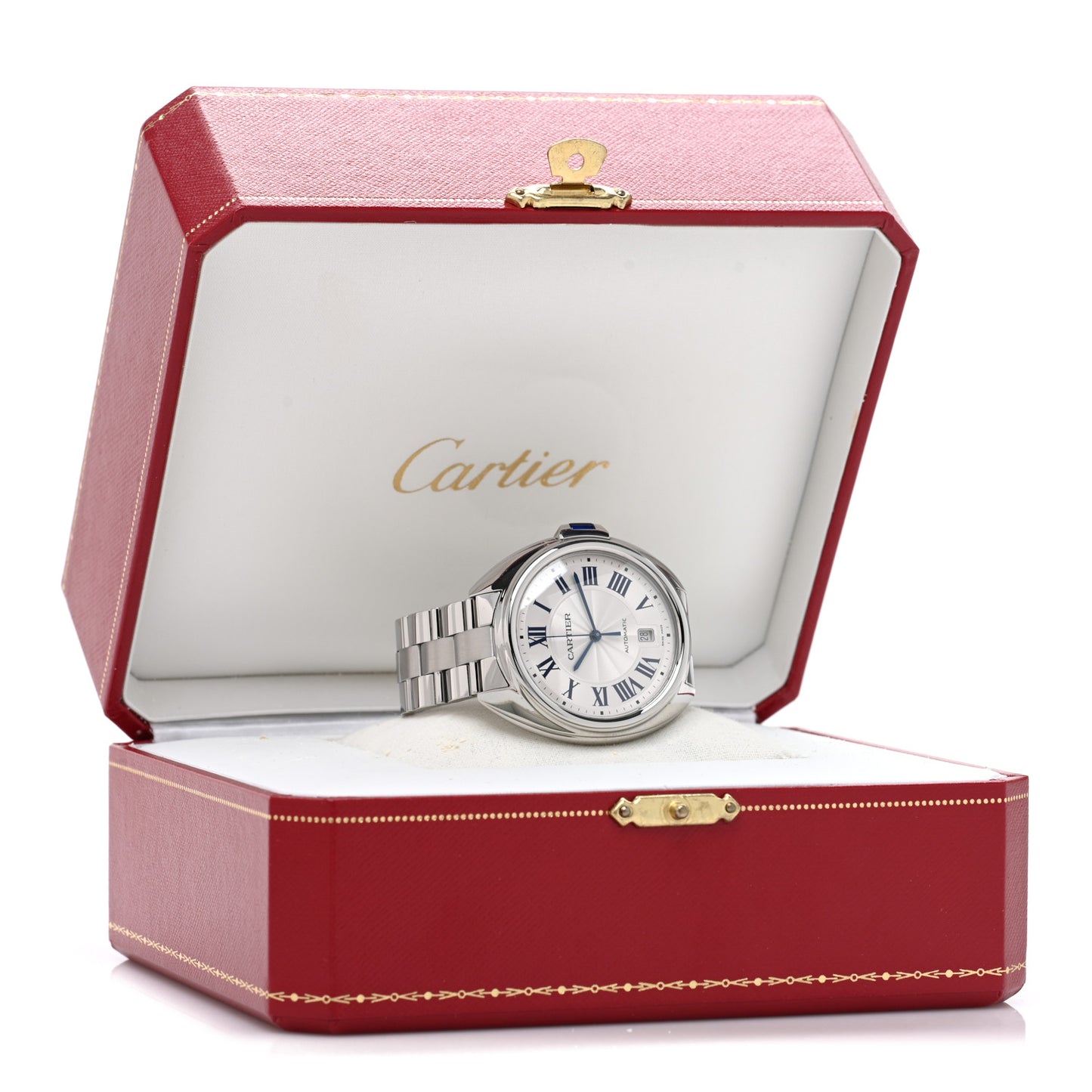 Stainless Steel 40mm Cle De Cartier Automatic Watch