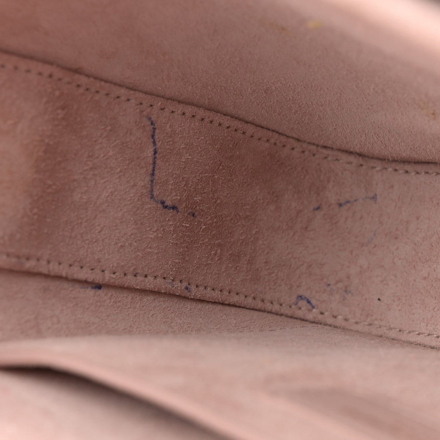 Smooth Calfskin Suede Medium Bellechasse Bag Marble Pink