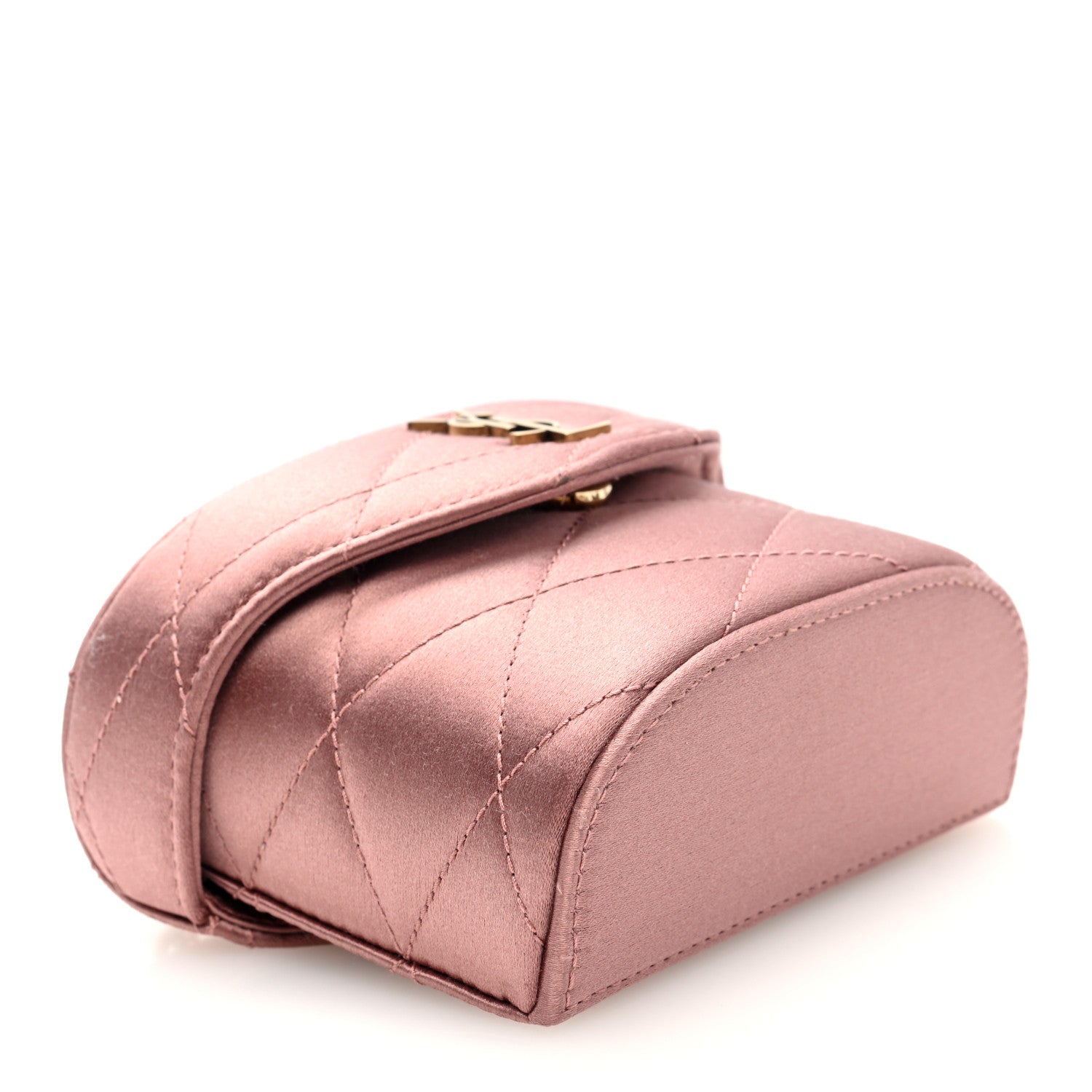 Saint Laurent Satin Matelasse Monogram Micro June Box Bag Dragee 4 of 11