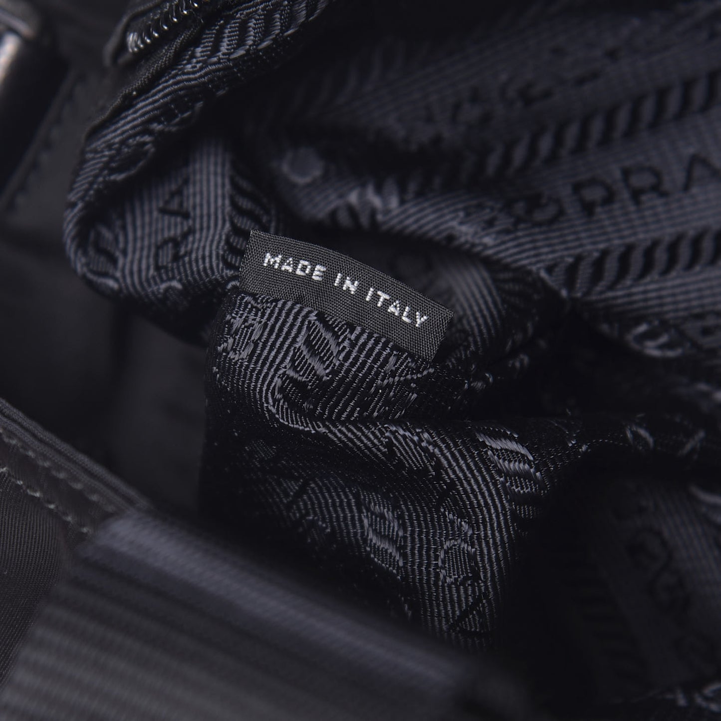 Tessuto Nylon Saffiano Tote Black