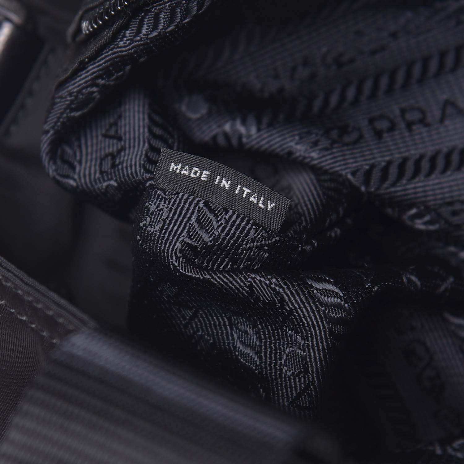 Prada Tessuto Nylon Saffiano Tote Black 8 of 11