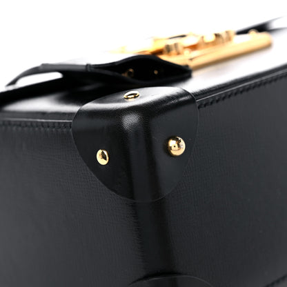 Gucci Calfskin Small Padlock Bamboo Shoulder Bag Black 8 of 13