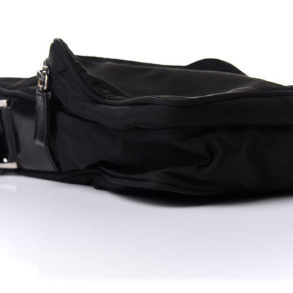 Prada Nylon Flat Messenger Bag Black 8 of 9