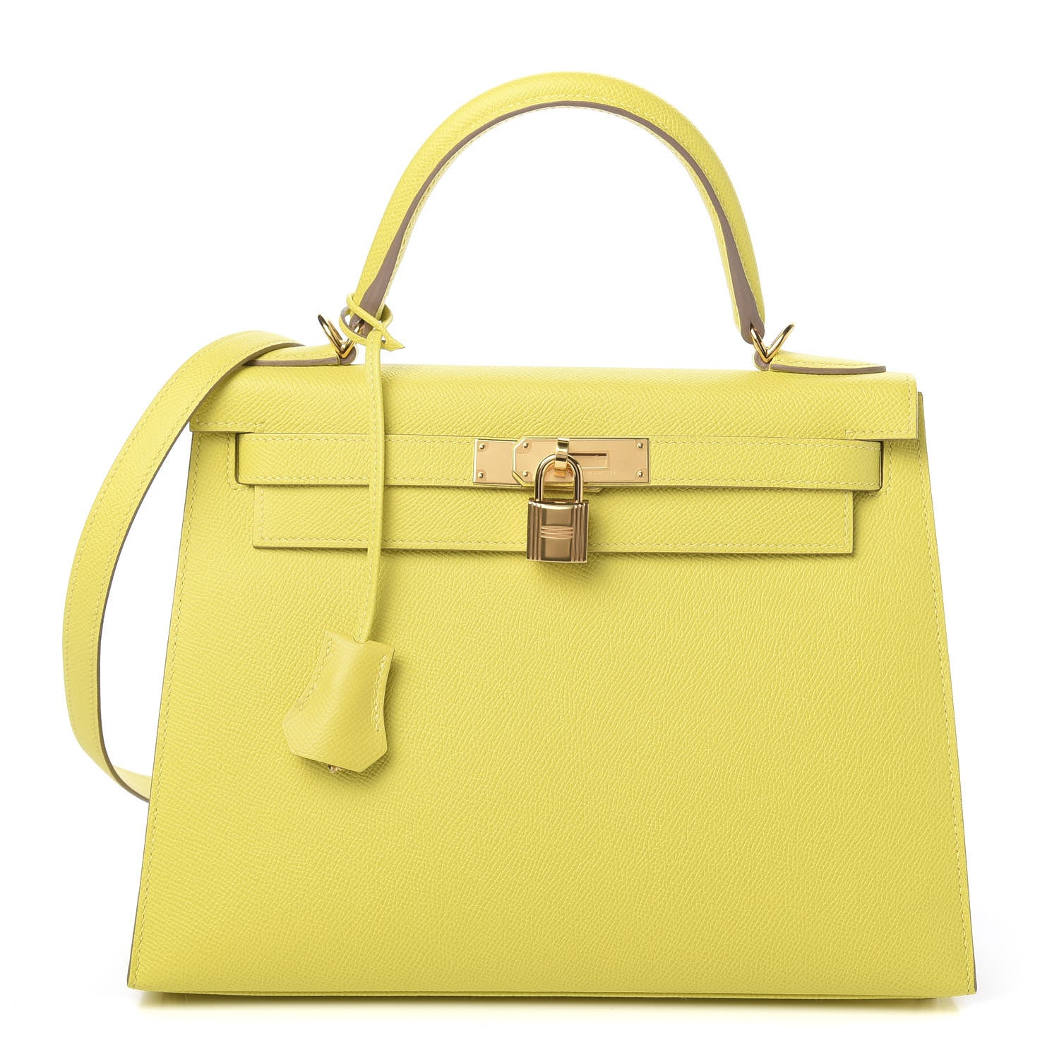 Hermes Epsom Kelly Sellier 28 Lime 1 of 12