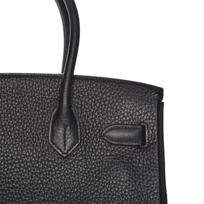 Hermes Taurillon Clemence Birkin 30 Black 27 of 29