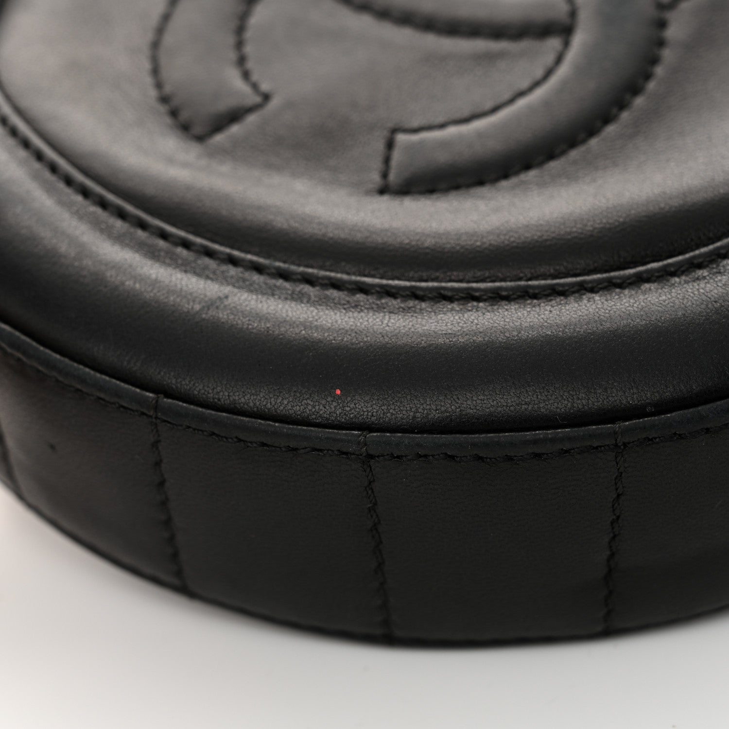Chanel Lambskin Square Quilted Round Shoulder Bag Black 11 of 15