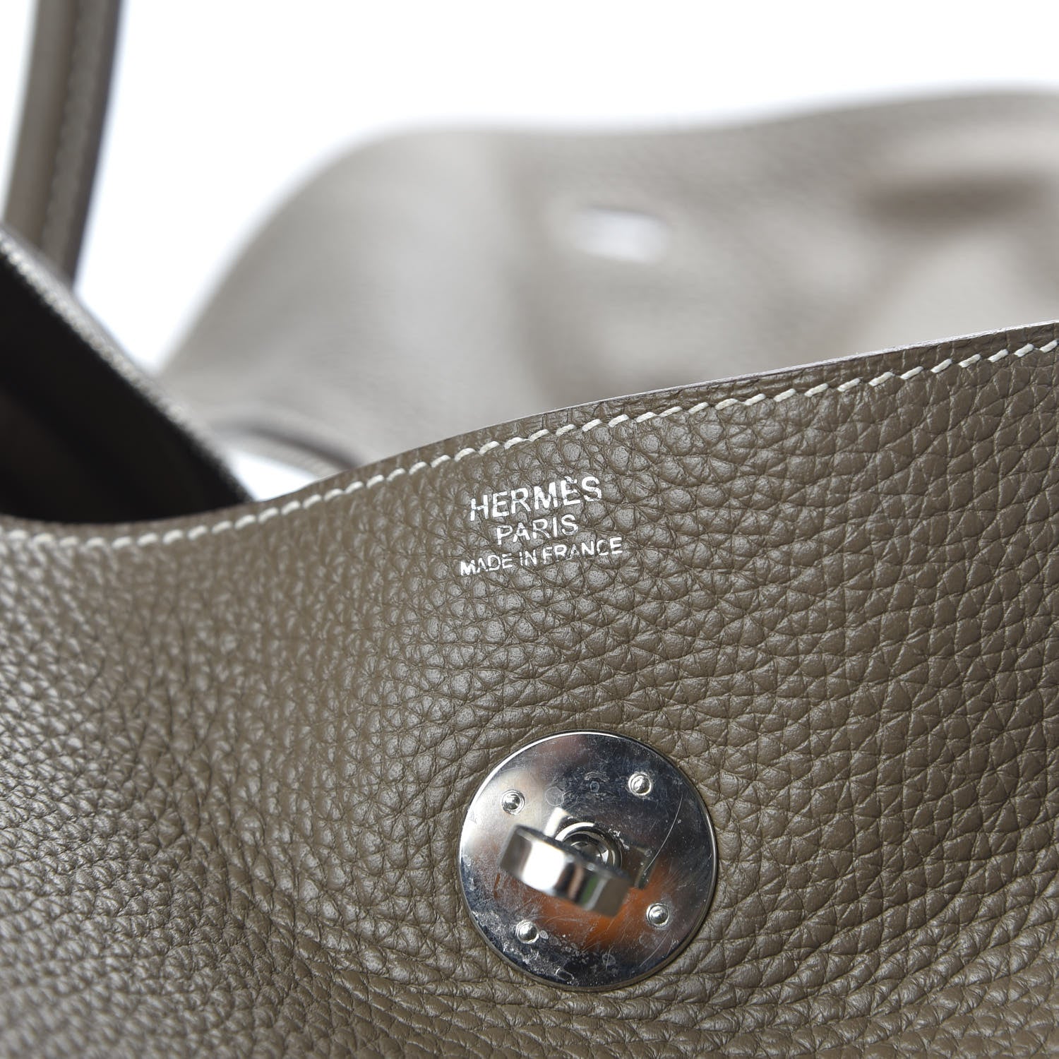 Hermes Taurillon Clemence Lindy 34 Etoupe 8 of 9